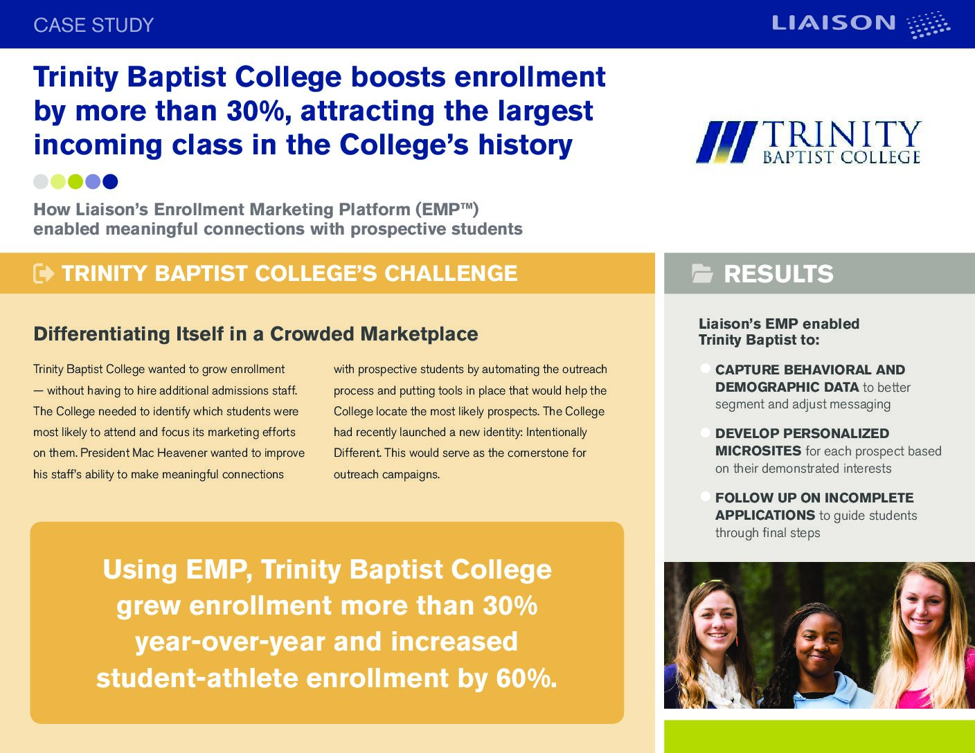 Trinity Baptist College | Liaison International